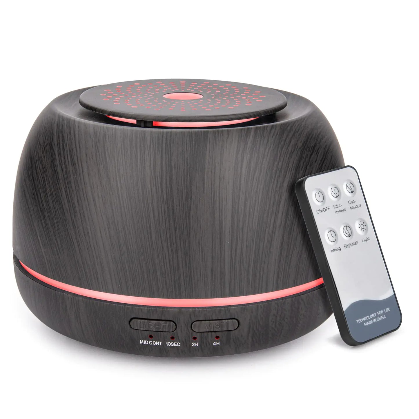 300ML Wood Grain Aroma Diffuser with Remote